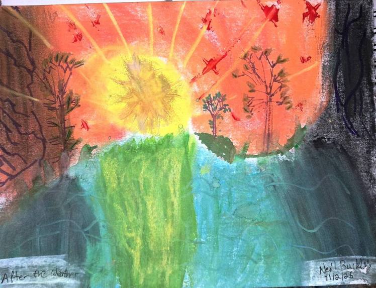 Abstract painting: After the Weather